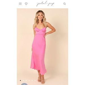 Petal and Pup Charlotte MIDI Dress Pink